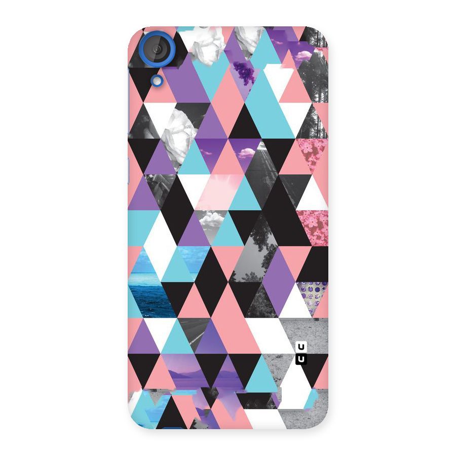 Abstract Splash Triangles Back Case for HTC Desire 820