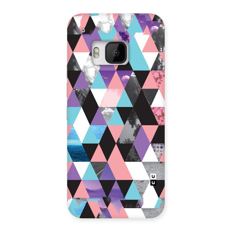 Abstract Splash Triangles Back Case for HTC One M9