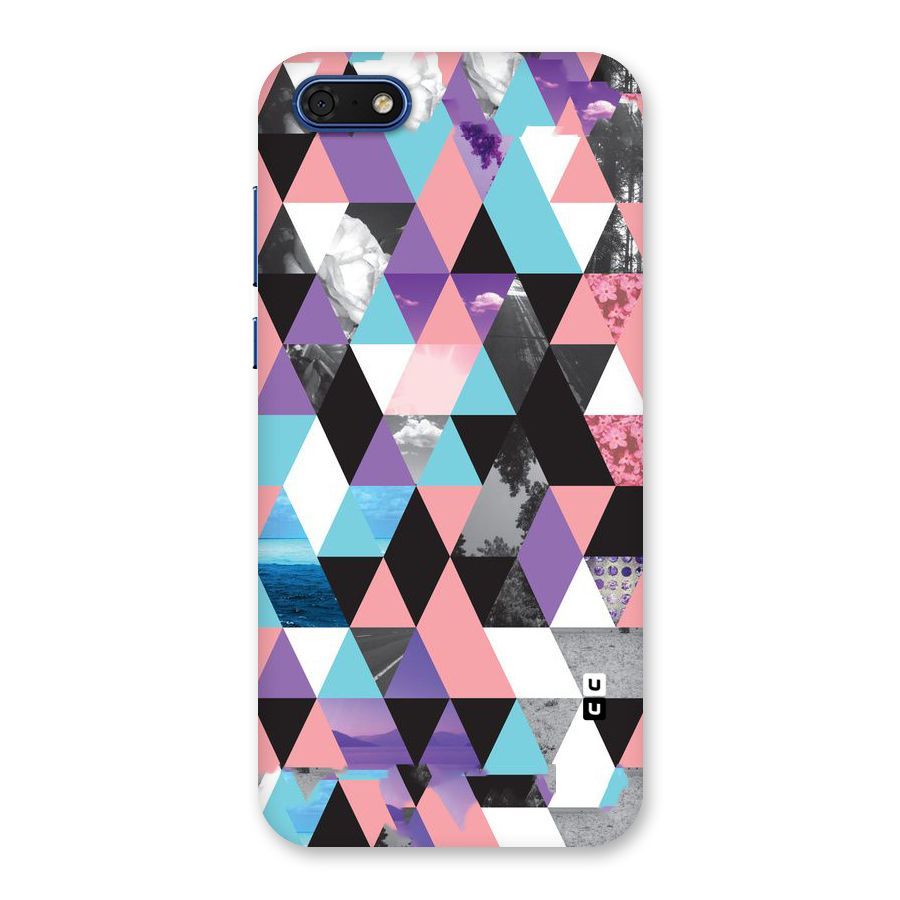 Abstract Splash Triangles Back Case for Honor 7s