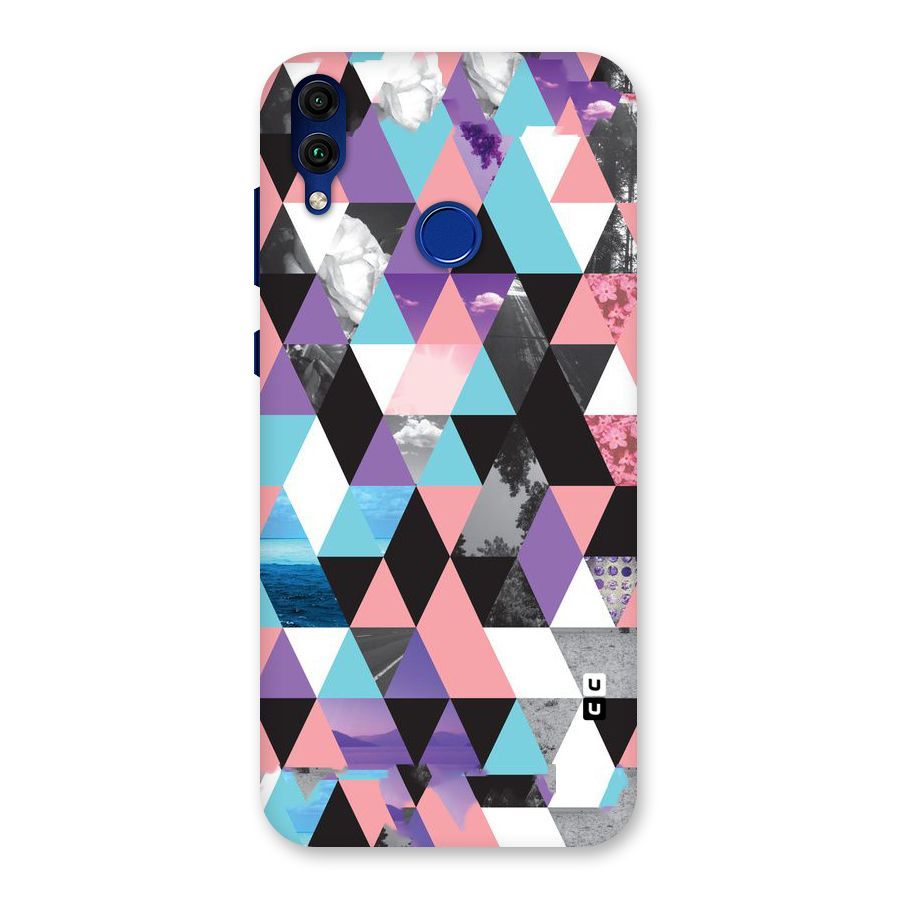 Abstract Splash Triangles Back Case for Honor 8C