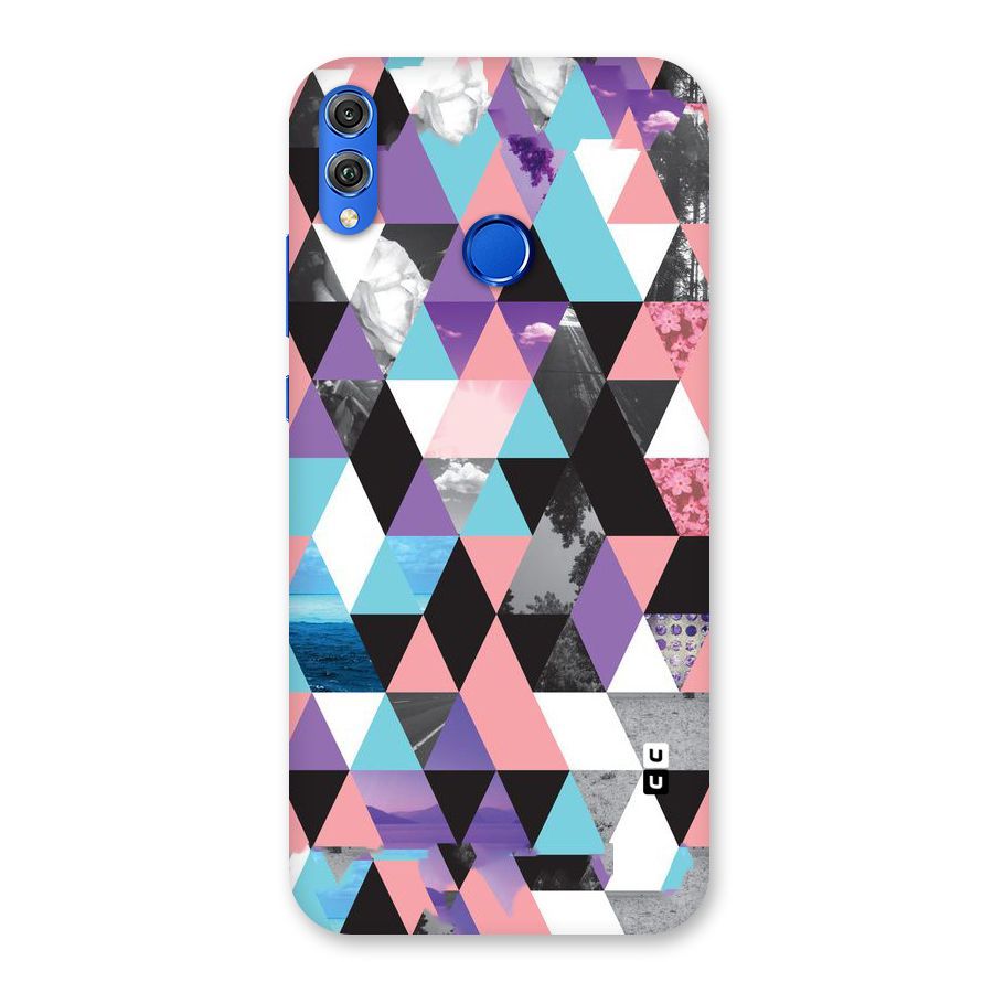 Abstract Splash Triangles Back Case for Honor 8X