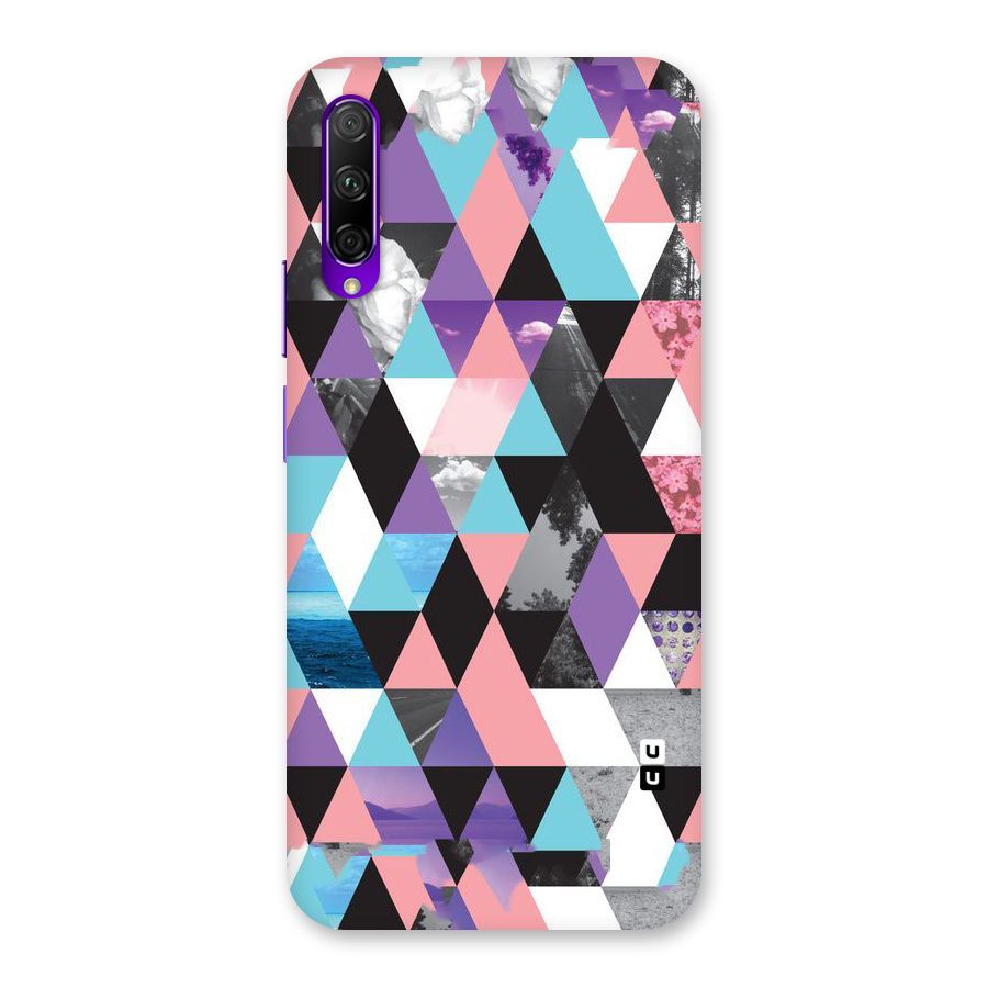 Abstract Splash Triangles Back Case for Honor 9X Pro