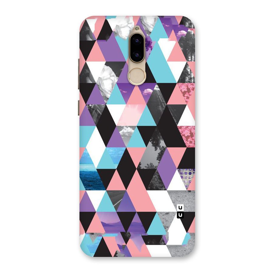 Abstract Splash Triangles Back Case for Honor 9i