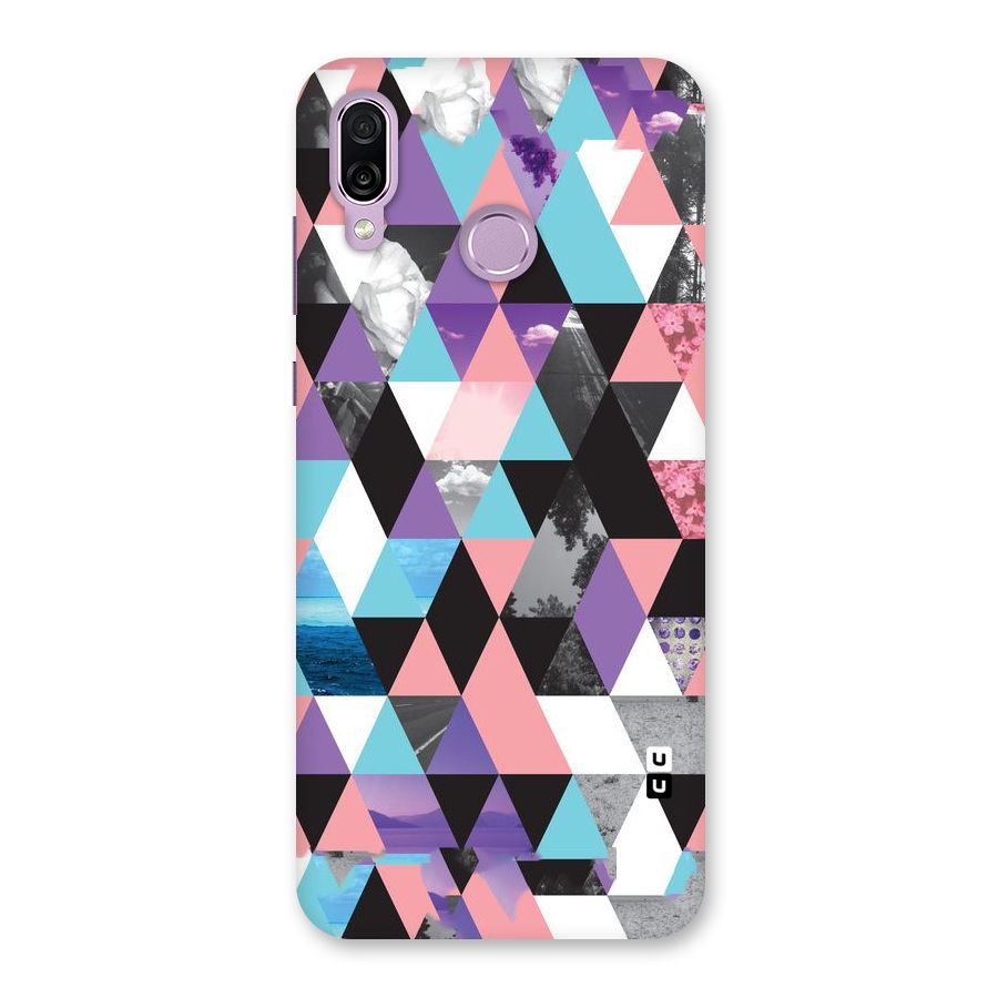 Abstract Splash Triangles Back Case for Honor Play