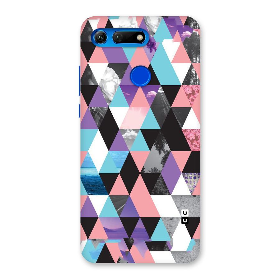Abstract Splash Triangles Back Case for Honor View 20
