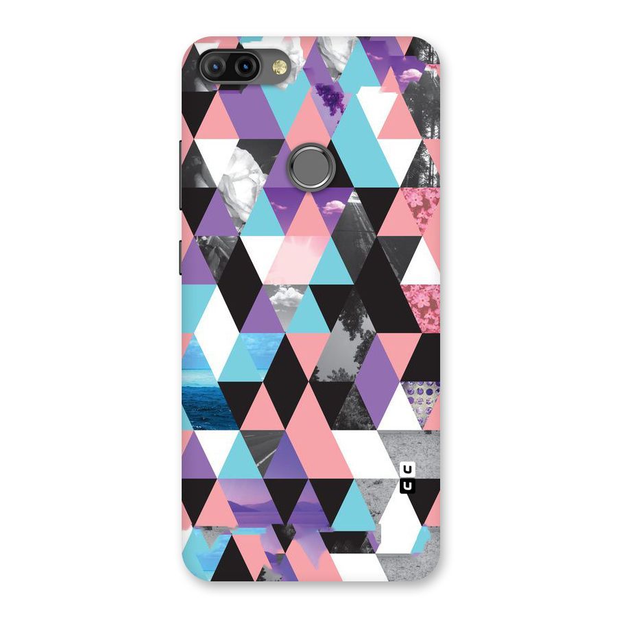 Abstract Splash Triangles Back Case for Infinix Hot 6 Pro