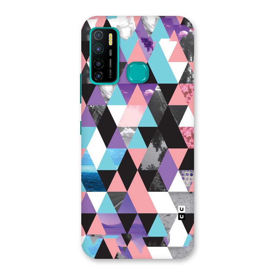 Abstract Splash Triangles Back Case for Infinix Hot 9 Pro