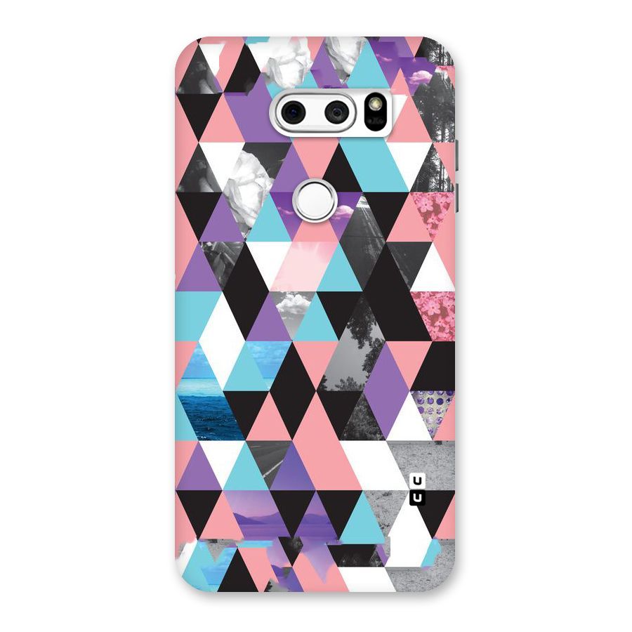 Abstract Splash Triangles Back Case for LG V30