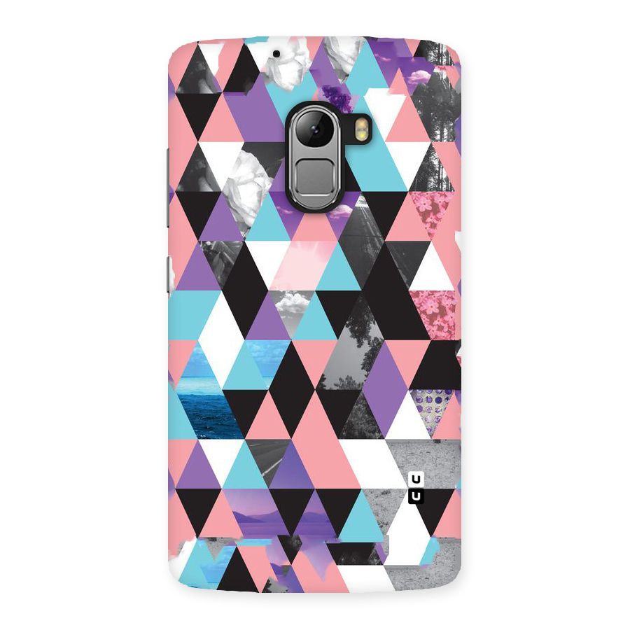 Abstract Splash Triangles Back Case for Lenovo K4 Note