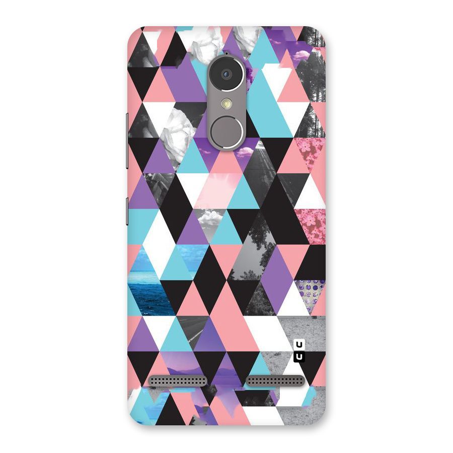 Abstract Splash Triangles Back Case for Lenovo K6