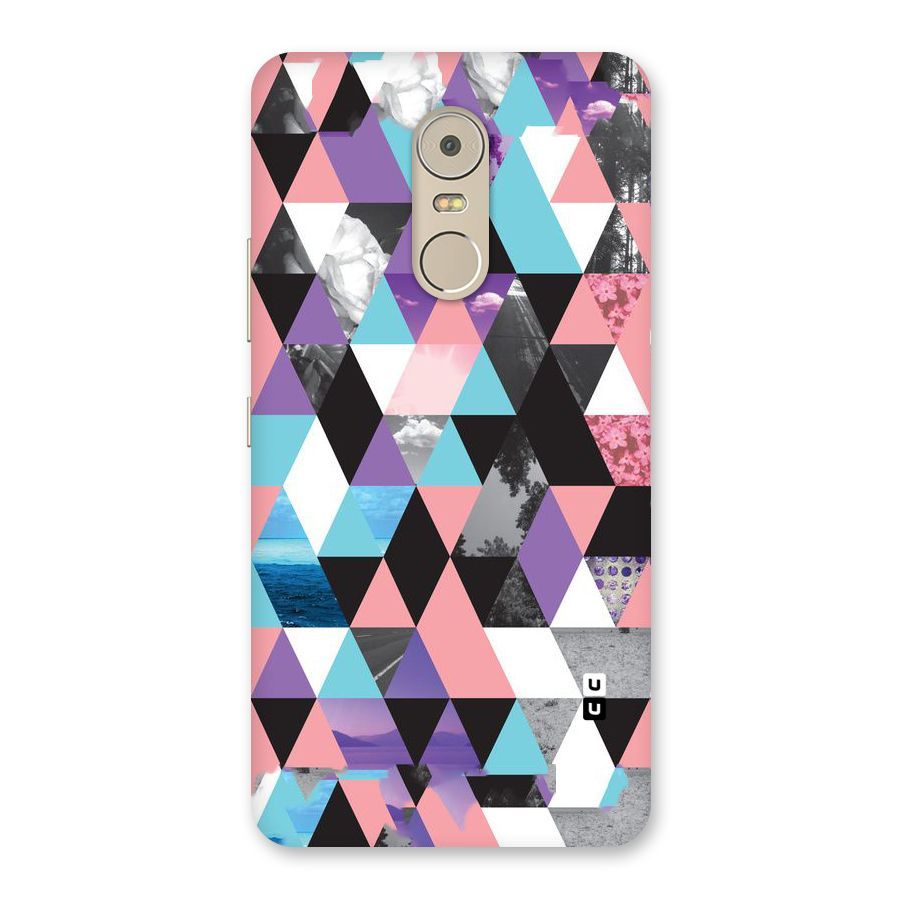 Abstract Splash Triangles Back Case for Lenovo K6 Note