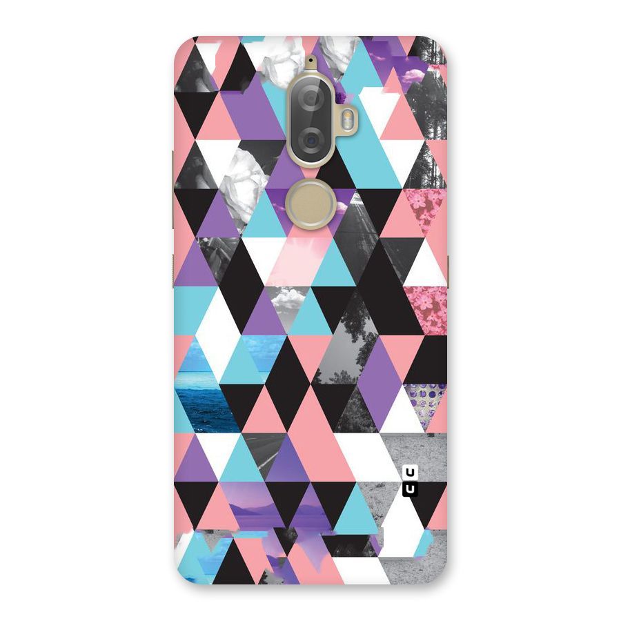 Abstract Splash Triangles Back Case for Lenovo K8 Plus