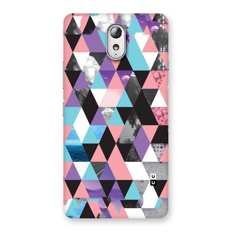 Abstract Splash Triangles Back Case for Lenovo Vibe P1M