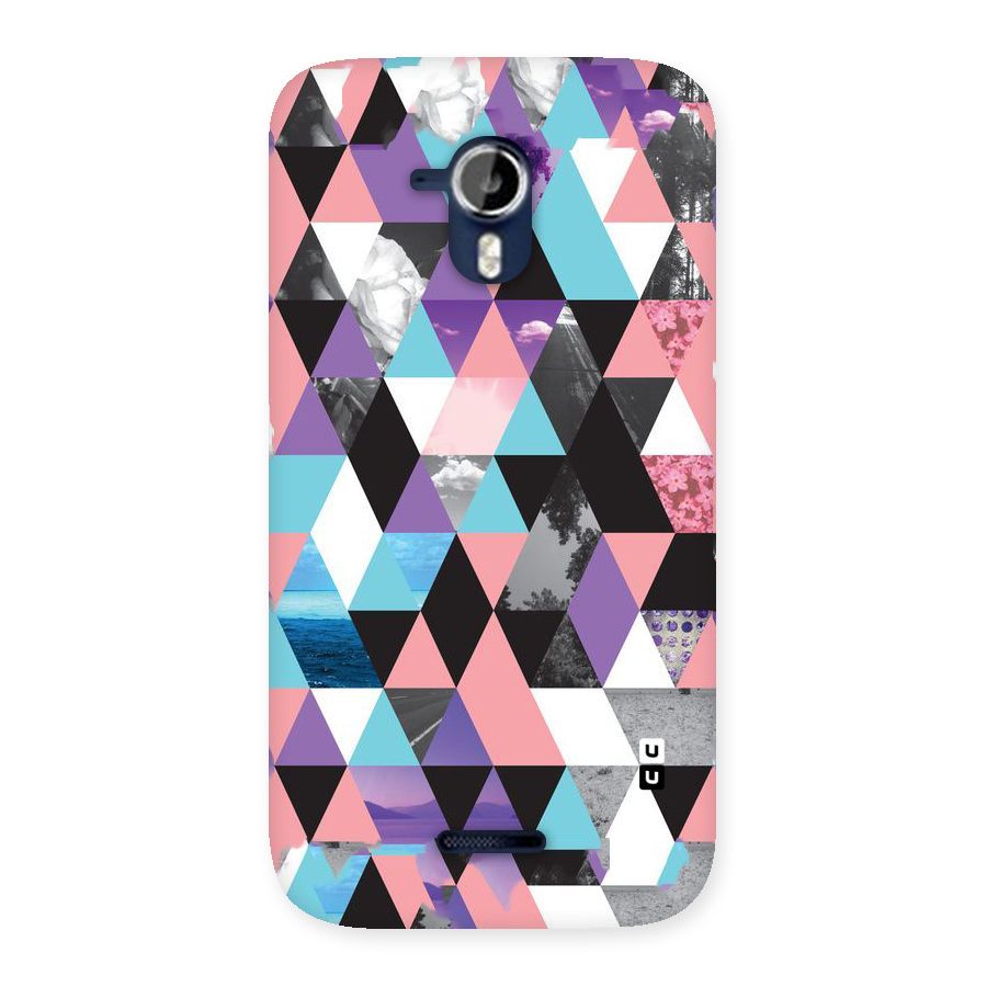 Abstract Splash Triangles Back Case for Micromax Canvas Magnus A117