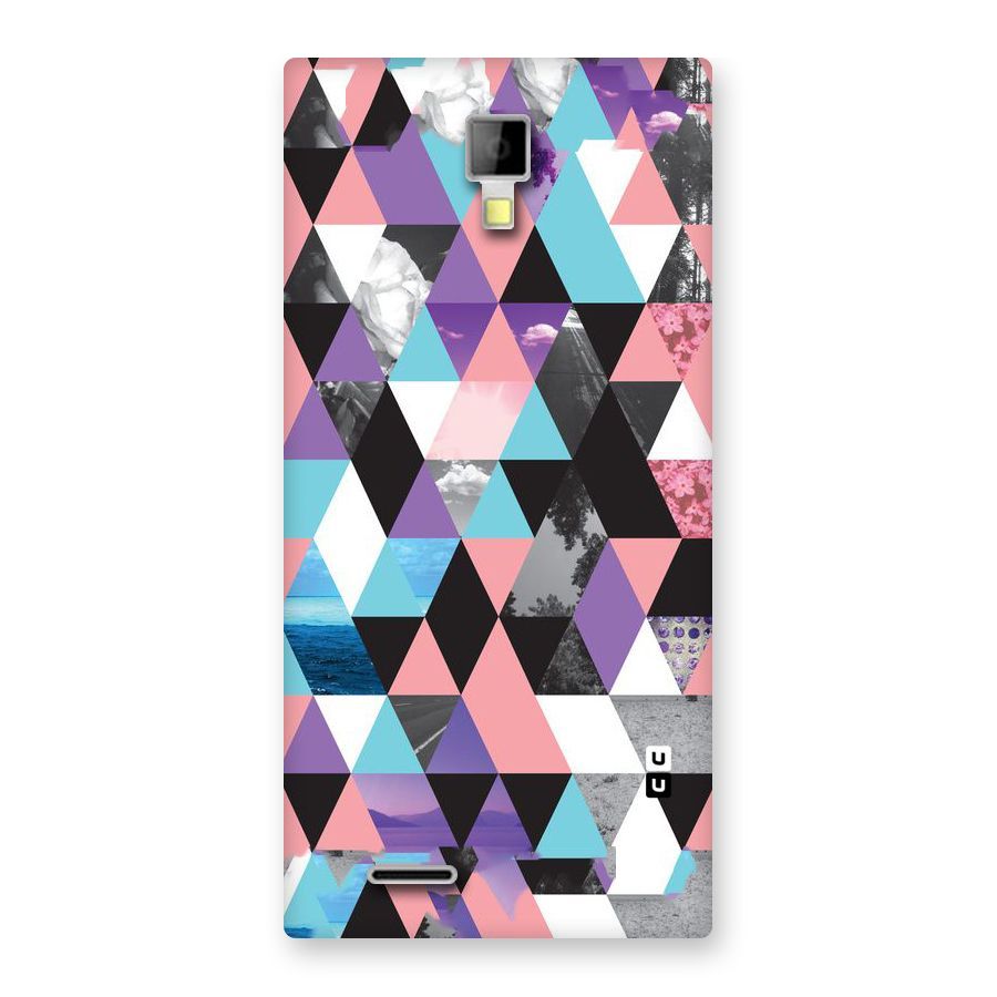 Abstract Splash Triangles Back Case for Micromax Canvas Xpress A99