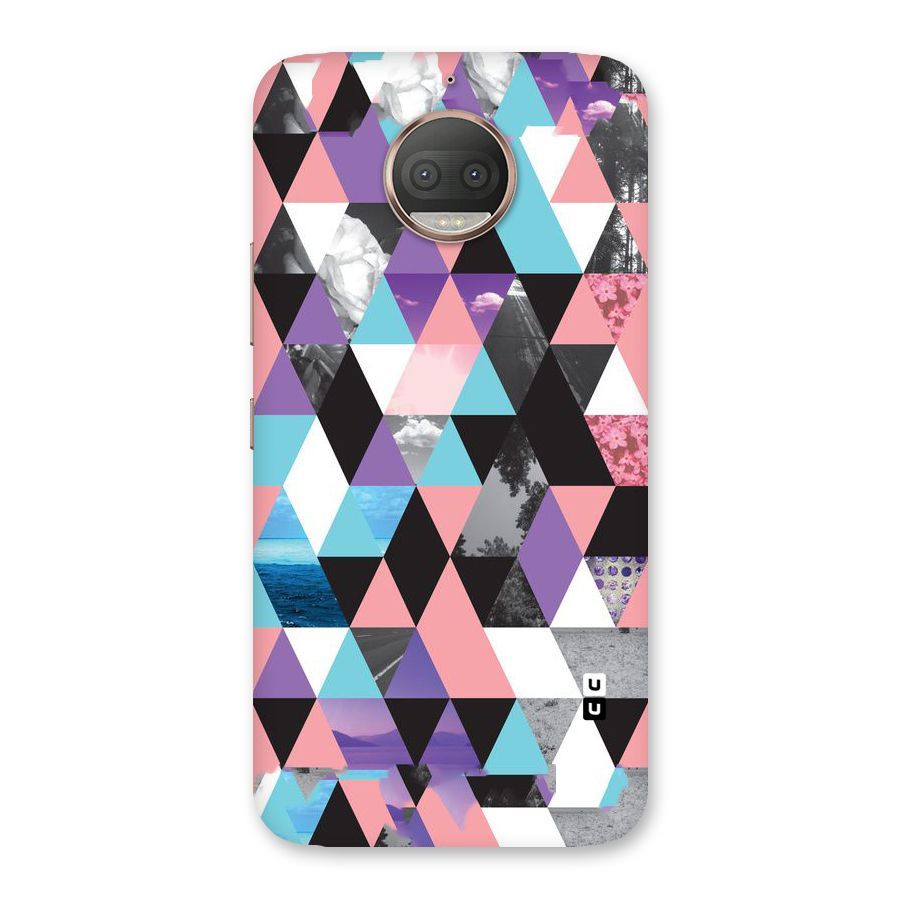 Abstract Splash Triangles Back Case for Moto G5s Plus