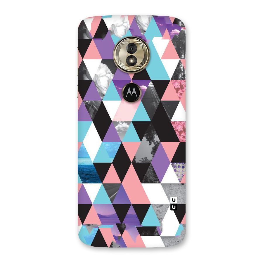 Abstract Splash Triangles Back Case for Moto G6 Play