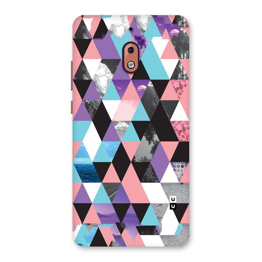 Abstract Splash Triangles Back Case for Nokia 2.1