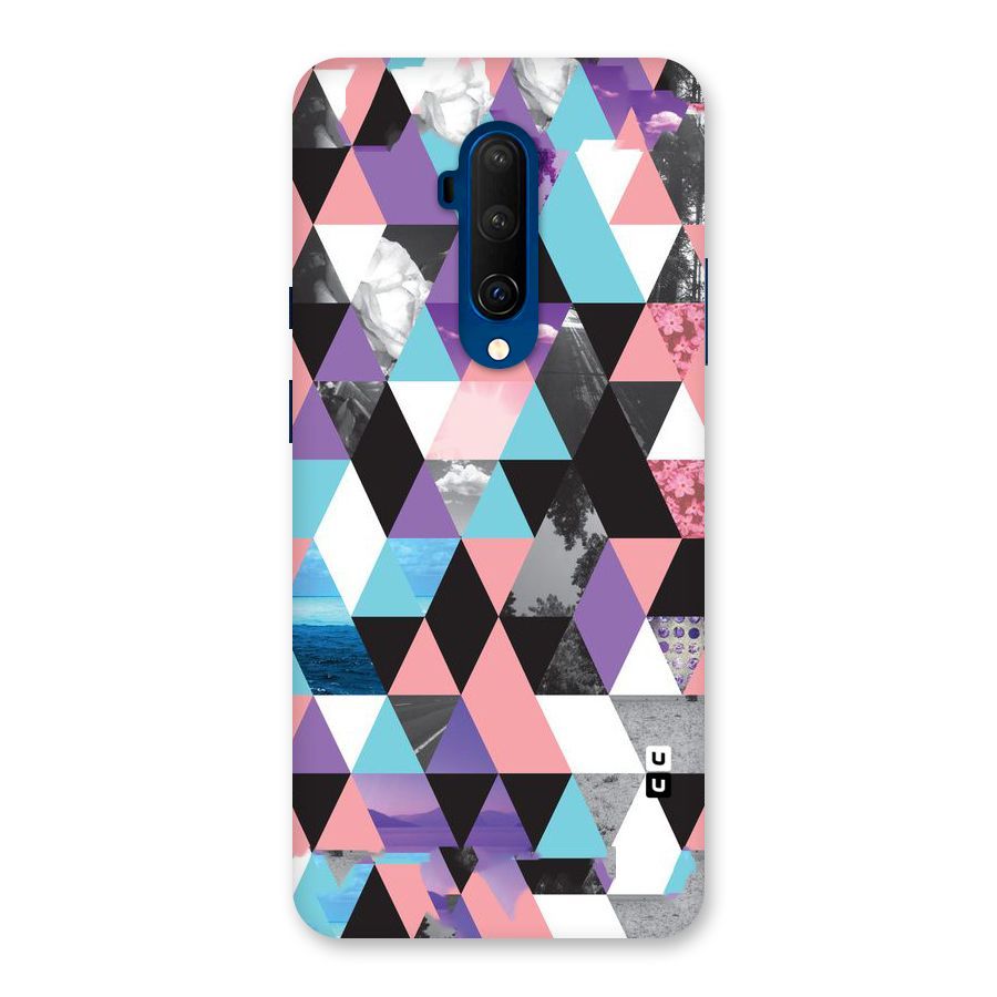 Abstract Splash Triangles Back Case for OnePlus 7T Pro