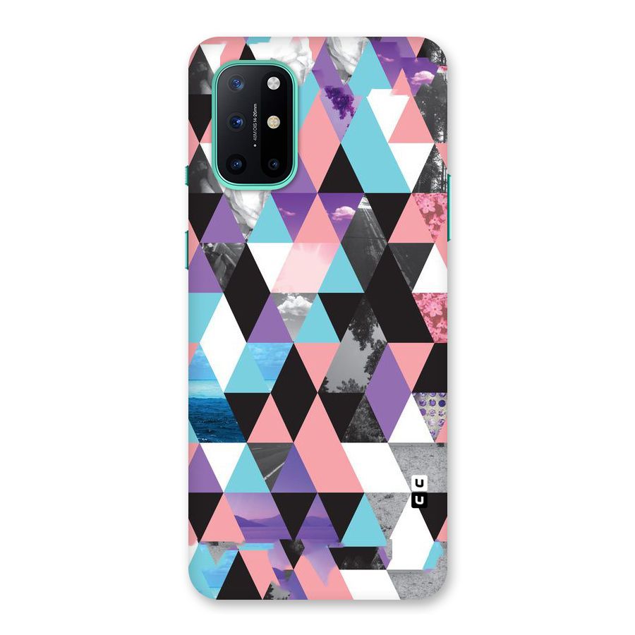 Abstract Splash Triangles Back Case for OnePlus 8T
