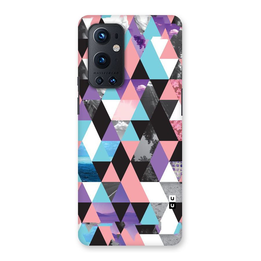 Abstract Splash Triangles Back Case for OnePlus 9 Pro