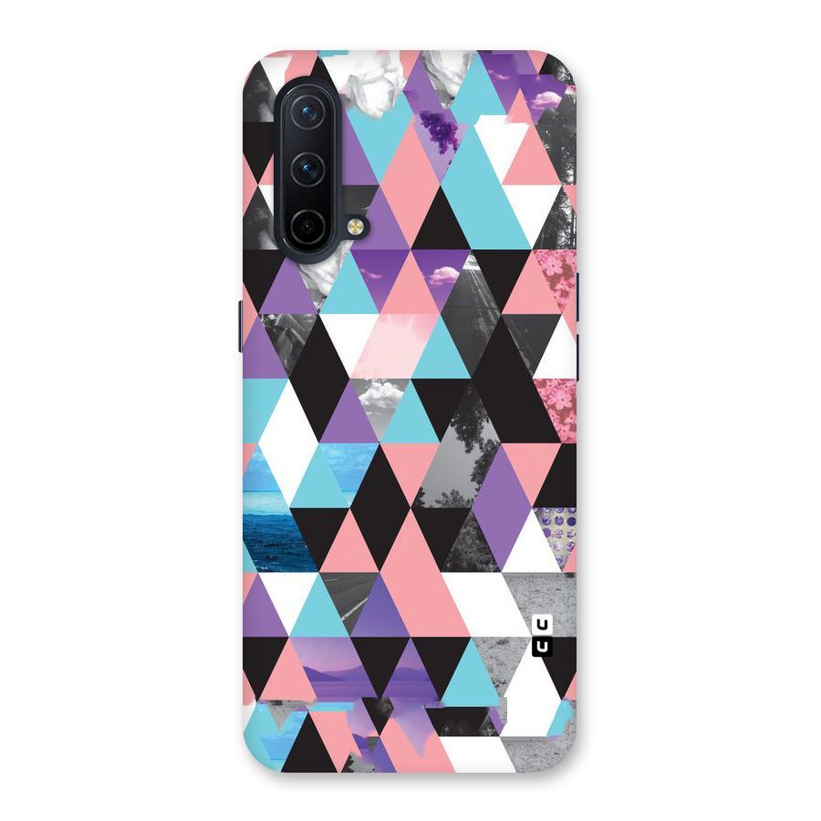 Abstract Splash Triangles Back Case for OnePlus Nord CE 5G
