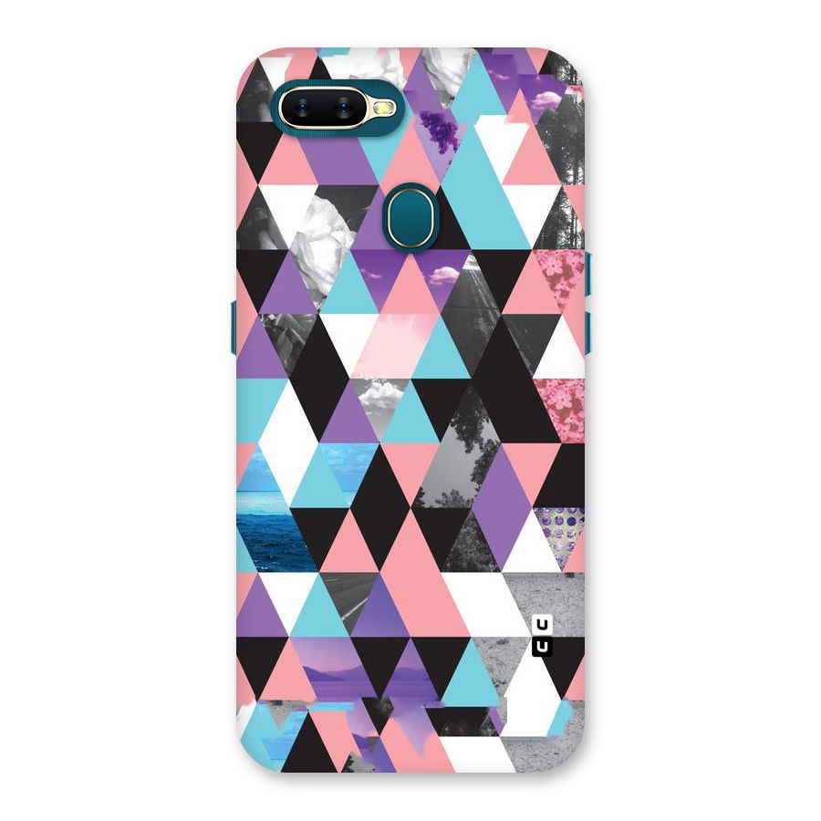 Abstract Splash Triangles Back Case for Oppo A11k