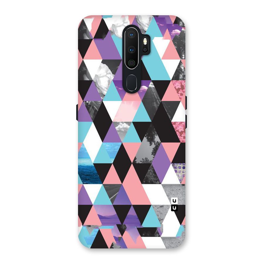 Abstract Splash Triangles Back Case for Oppo A5 (2020)