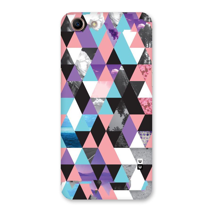 Abstract Splash Triangles Back Case for Oppo A83 (2018)