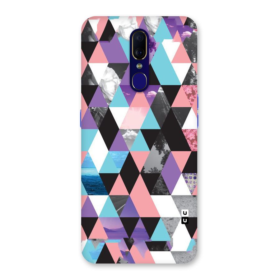 Abstract Splash Triangles Back Case for Oppo A9