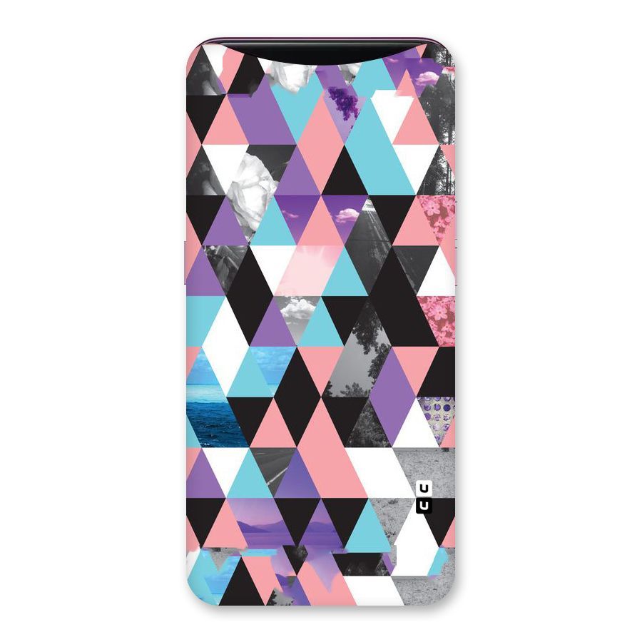 Abstract Splash Triangles Back Case for Oppo Find X