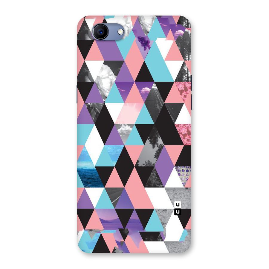Abstract Splash Triangles Back Case for Oppo Realme 1