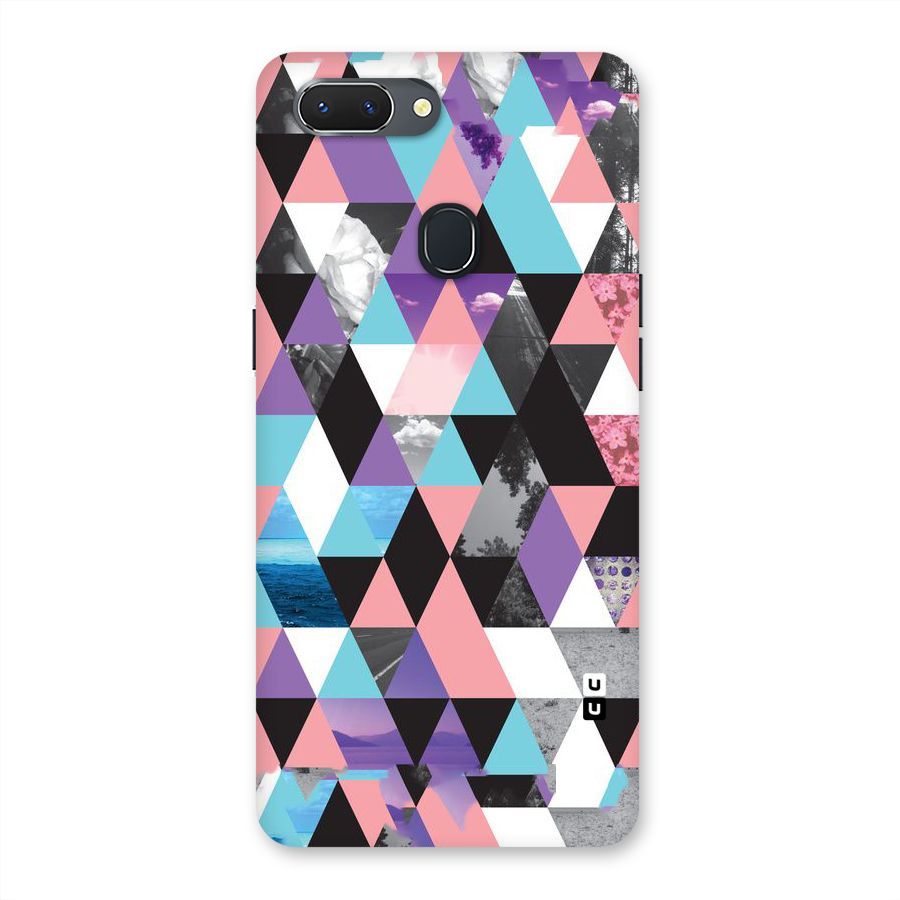 Abstract Splash Triangles Back Case for Oppo Realme 2