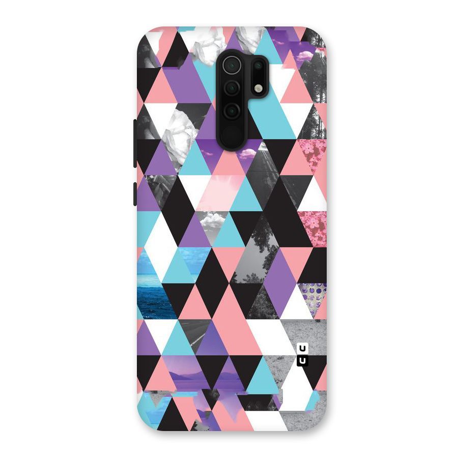 Abstract Splash Triangles Back Case for Poco M2