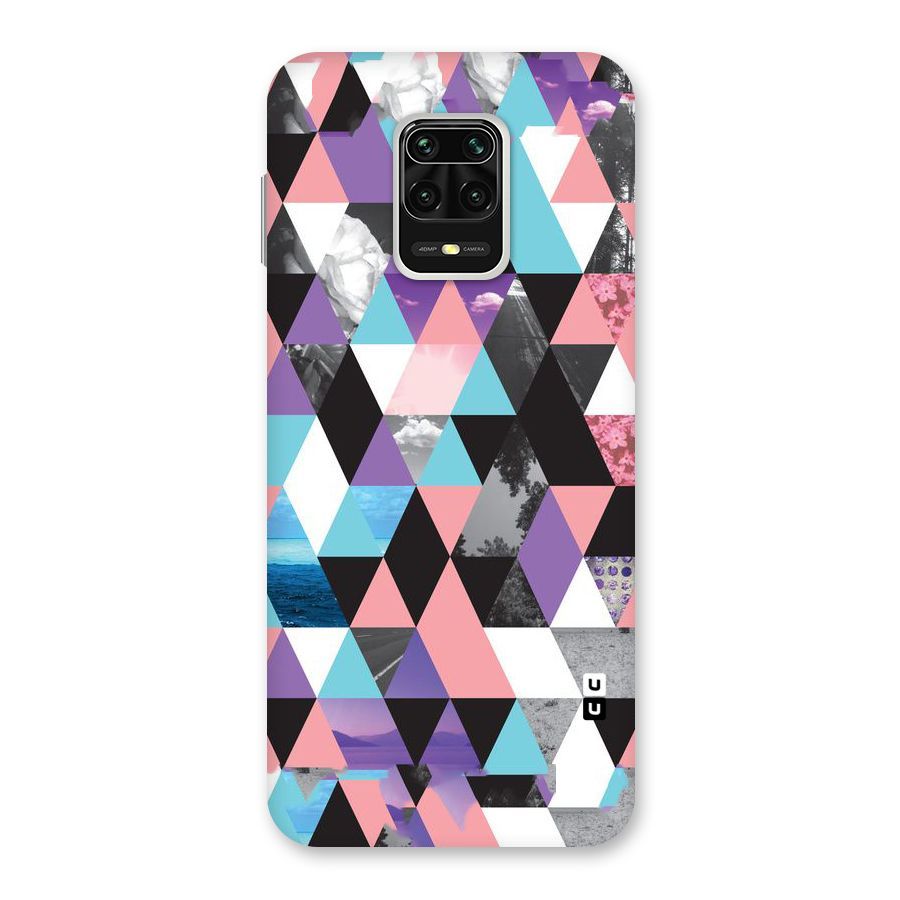 Abstract Splash Triangles Back Case for Poco M2 Pro