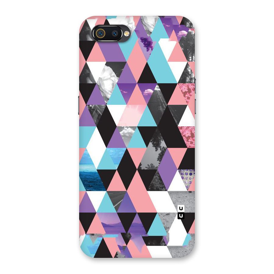 Abstract Splash Triangles Back Case for Realme C2