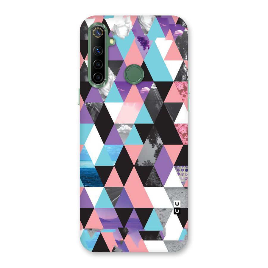 Abstract Splash Triangles Back Case for Realme Narzo 10