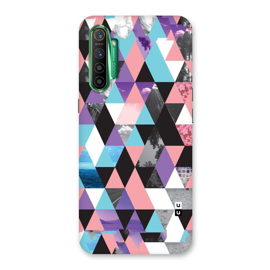 Abstract Splash Triangles Back Case for Realme X2
