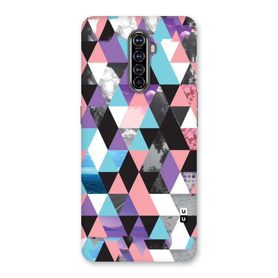 Abstract Splash Triangles Back Case for Realme X2 Pro