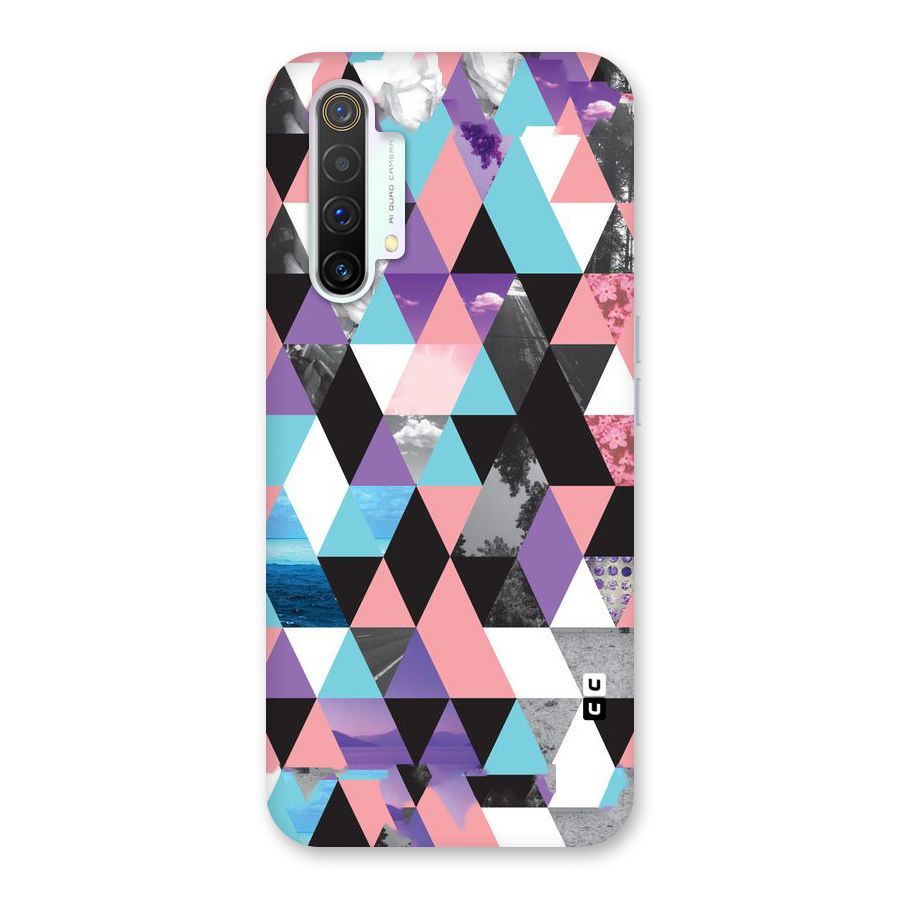 Abstract Splash Triangles Back Case for Realme X3 SuperZoom