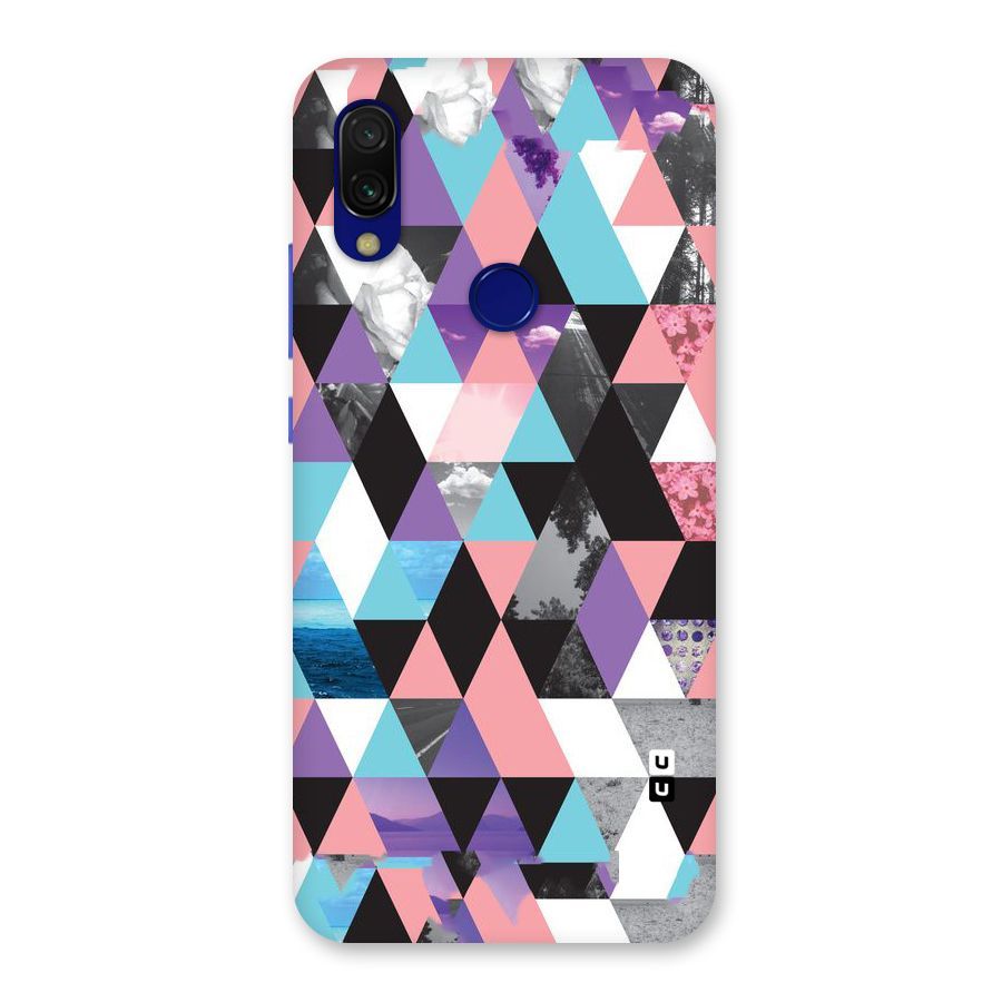 Abstract Splash Triangles Back Case for Redmi 7