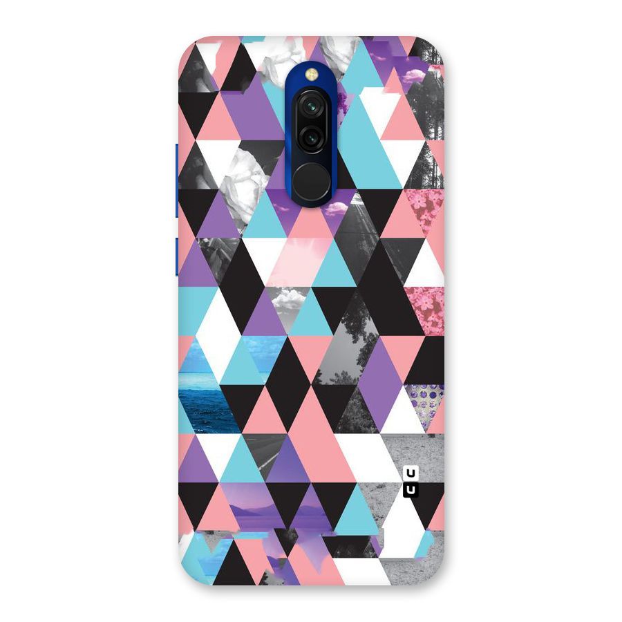 Abstract Splash Triangles Back Case for Redmi 8