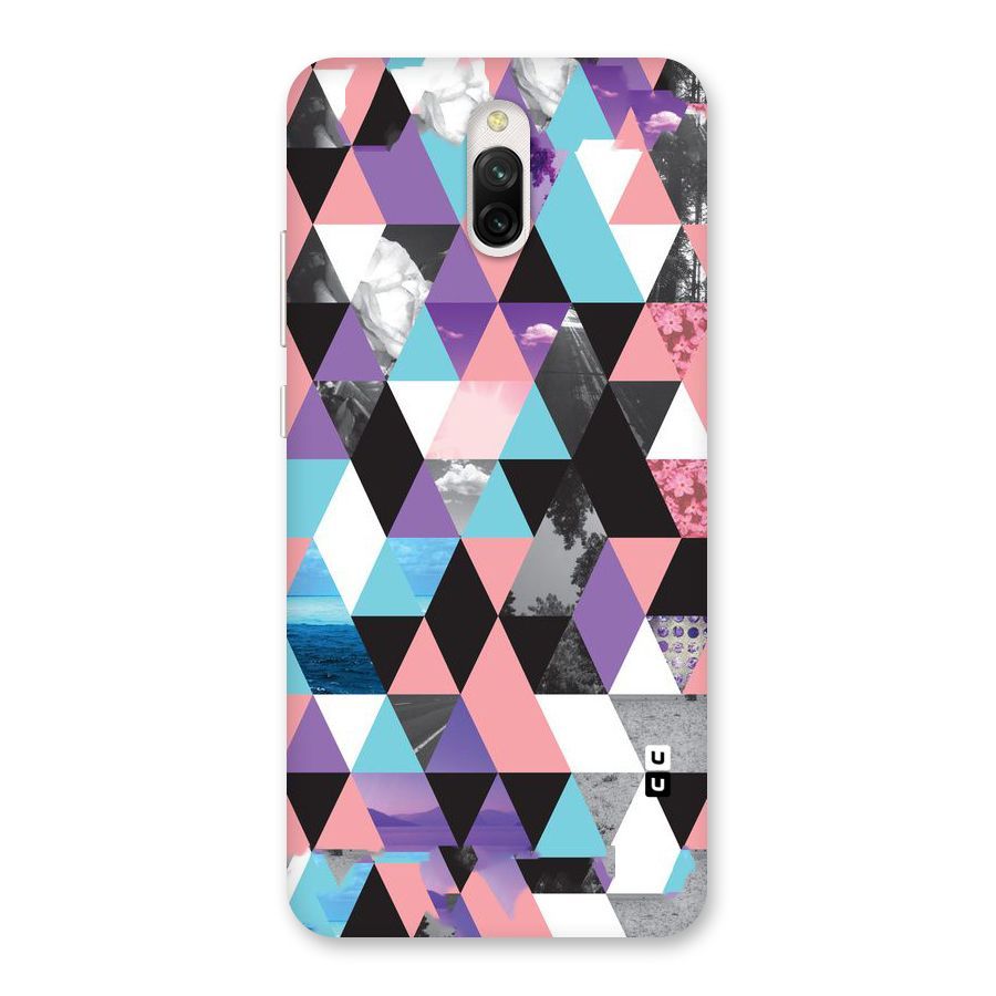 Abstract Splash Triangles Back Case for Redmi 8A Dual