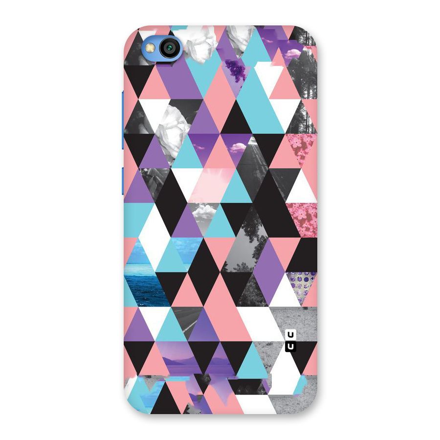 Abstract Splash Triangles Back Case for Redmi Go