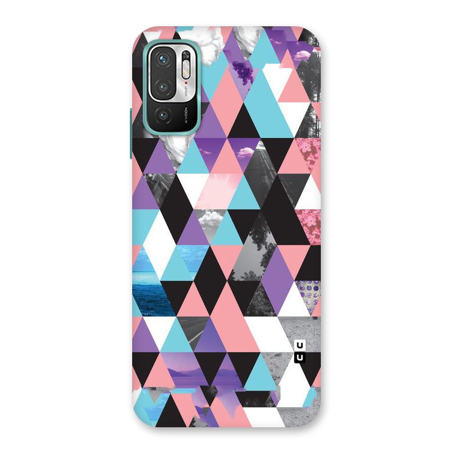 Abstract Splash Triangles Back Case for Redmi Note 10T 5G