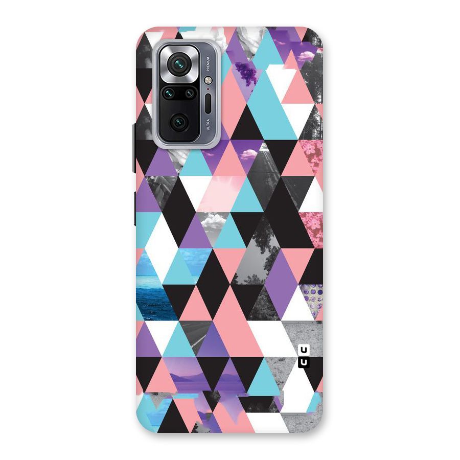 Abstract Splash Triangles Back Case for Redmi Note 10 Pro Max