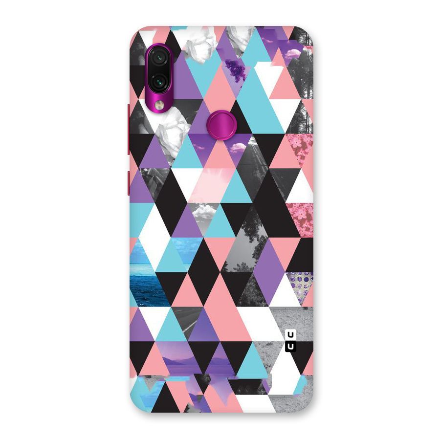 Abstract Splash Triangles Back Case for Redmi Note 7 Pro