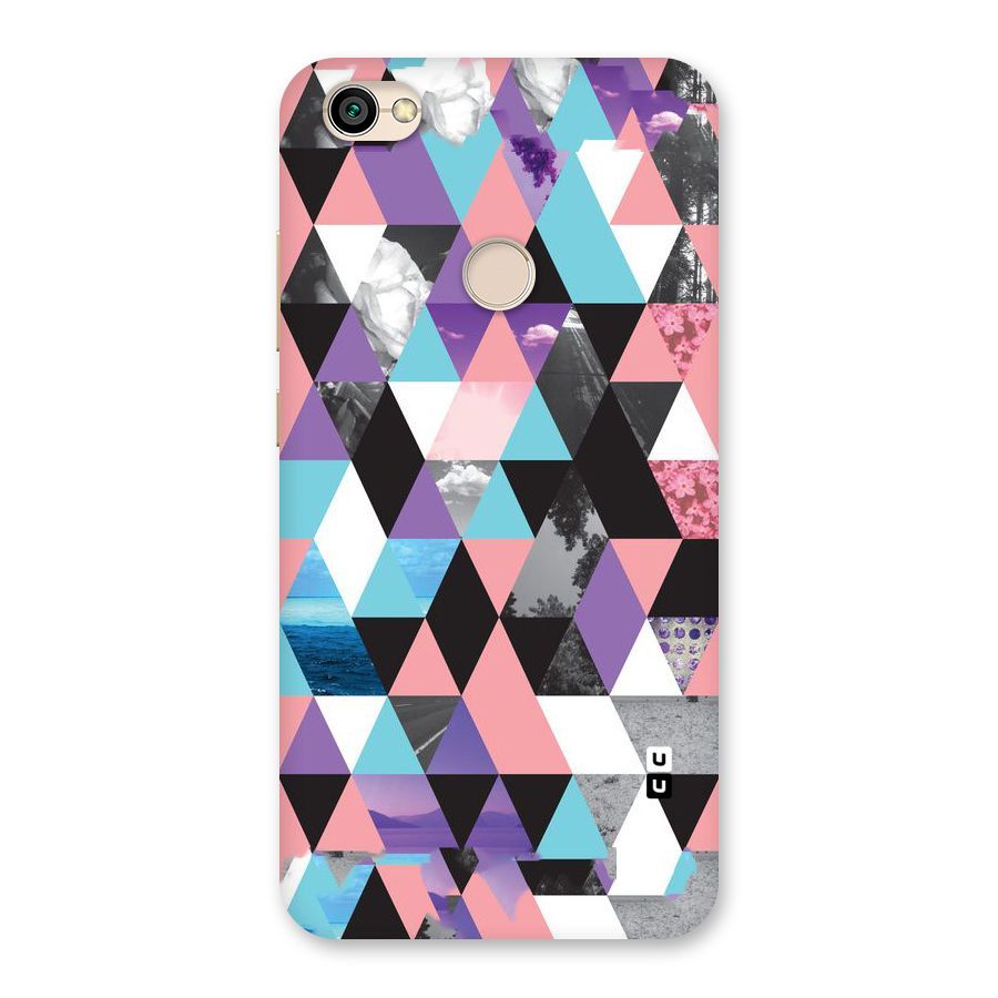 Abstract Splash Triangles Back Case for Redmi Y1 2017