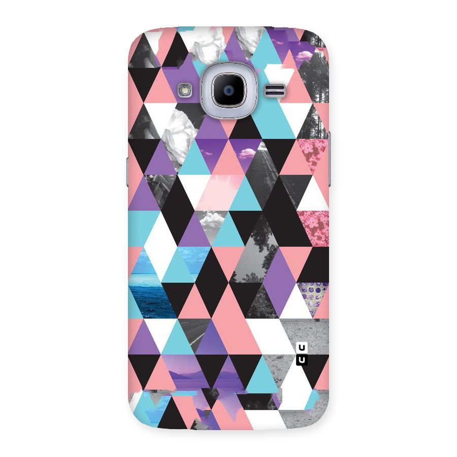 Abstract Splash Triangles Back Case for Samsung Galaxy J2 Pro