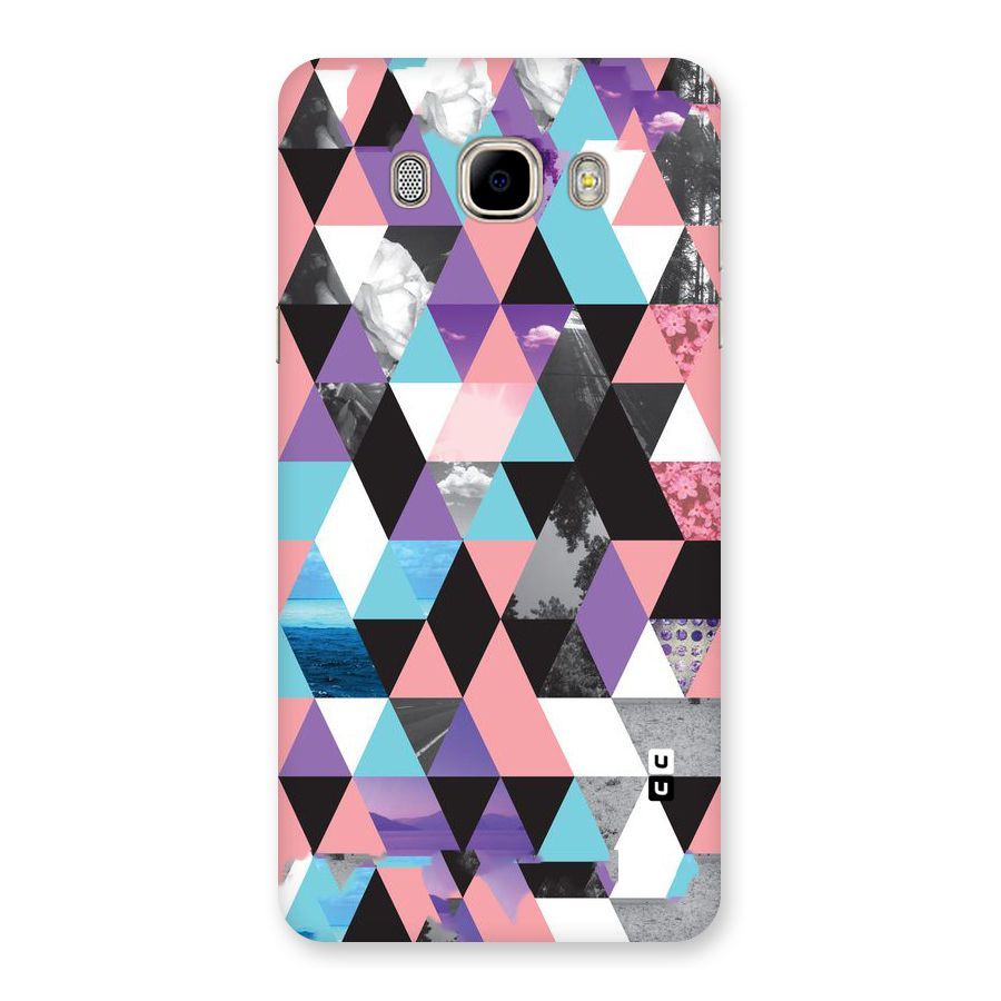 Abstract Splash Triangles Back Case for Samsung Galaxy J7 2016